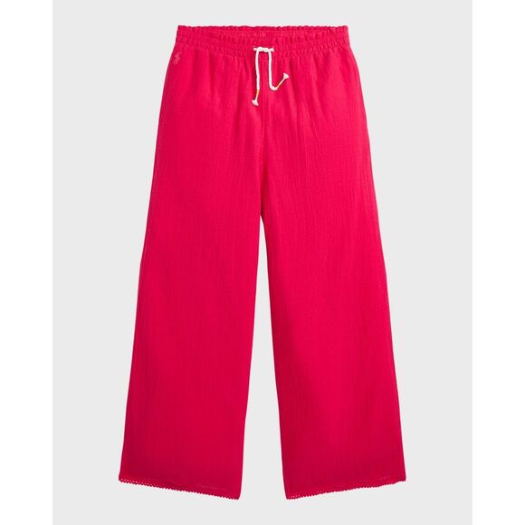 Polo Ralph Lauren Little Girl's & Girl's Flat-Front Gauze Pants - Vibrant Pink -